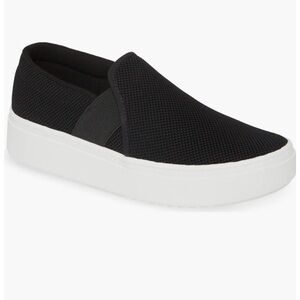 Eileen Fisher Black Pep Slip On Platform Sneaker Comfort Cushioned Size 10